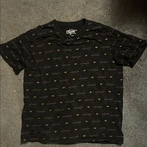 Black and Gold Graphic T-Shirt